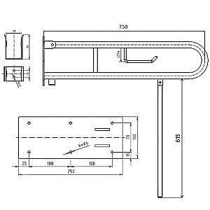 Поручень Bemeta Help 301406304N белый купить в интернет-магазине сантехники Sanbest