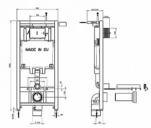 Унитаз подвесной Jacob Delafon STRUKTURA E21741RU-00 безободковый, с крышкой микролифт, с инсталляцией и кнопкой хром купить в интернет-магазине Sanbest
