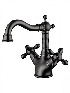 Смеситель для раковины WONZON & WOGHAND RETRO, Темный графит (WW-88139020-BGM) купить в интернет-магазине сантехники Sanbest