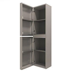 Шкаф подвесной Vincea Caprise VSC-4CA150MLG 40 светло-серый матовый для ванной в интернет-магазине сантехники Sanbest