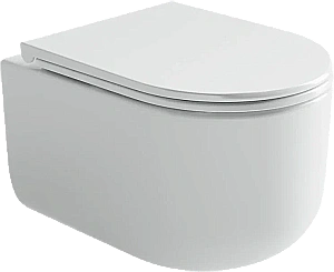 Унитаз подвесной Ceramica Nova Ulma CN4006 безободковый, с крышкой микролифт, белый купить в интернет-магазине Sanbest