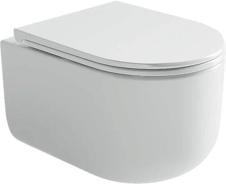 Унитаз подвесной Ceramica Nova Ulma CN4006 безободковый, с крышкой микролифт, белый купить в интернет-магазине Sanbest