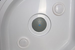 Душевая кабина Niagara NG-7310 Eco, левая, белая, 120x80, с тропическим душем купить в интернет-магазине Sanbest