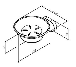 Мыльница AM.PM Sense A7434200 купить в интернет-магазине сантехники Sanbest