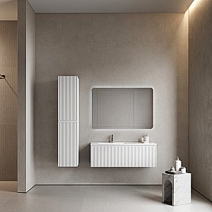 Тумба с раковиной Sancos Snob R 1.0 SNR1.0120LW/SNR1.0120RW Bianco для ванной в интернет-магазине Sanbest