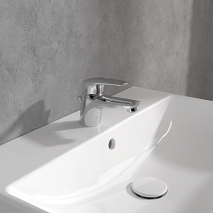 Смеситель для раковины Villeroy&Boch O.novo Start TVW10514111061 хром купить в интернет-магазине сантехники Sanbest