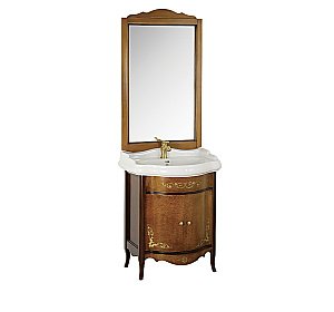 Тумба с раковиной Migliore Bella 73 Noce Napoli для ванной в интернет-магазине Sanbest