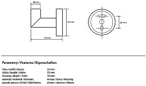 Крючок Bemeta Omega 104206022 купить в интернет-магазине сантехники Sanbest
