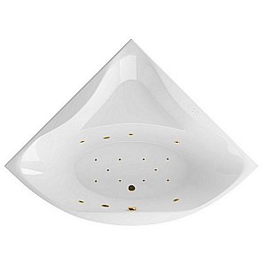 Ванна акриловая EXCELLENT Glamour RELAX WAEX.GLA15.RELAX.GL 150x150 белая с гидромассажем купить в интернет-магазине Sanbest