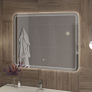 Зеркало с LED подстветкой Cezares DUET CZR-SPC-LED-TCH 100x80 в ванную от интернет-магазине сантехники Sanbest