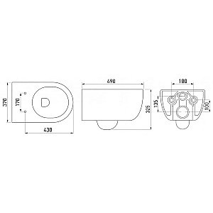 Унитаз BERGES EGO 082111 купить в интернет-магазине Sanbest