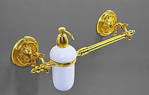 Полотенцедержатель с дозатором Art&Max Barocco AM-2057D-Do-Ant античное золото купить в интернет-магазине сантехники Sanbest