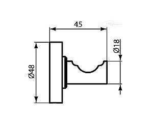 Крючок Ideal Standard IOM A9115AA купить в интернет-магазине сантехники Sanbest