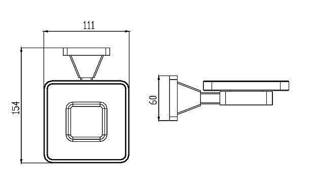 Мыльница Kaiser KH-1033 хром купить в интернет-магазине сантехники Sanbest