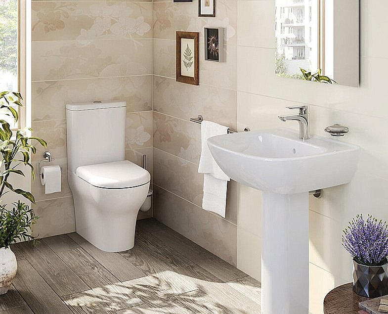 Унитаз Vitra Zentrum 9012B003-7202 с бачком, с крышкой микролифт, белый купить в интернет-магазине Sanbest