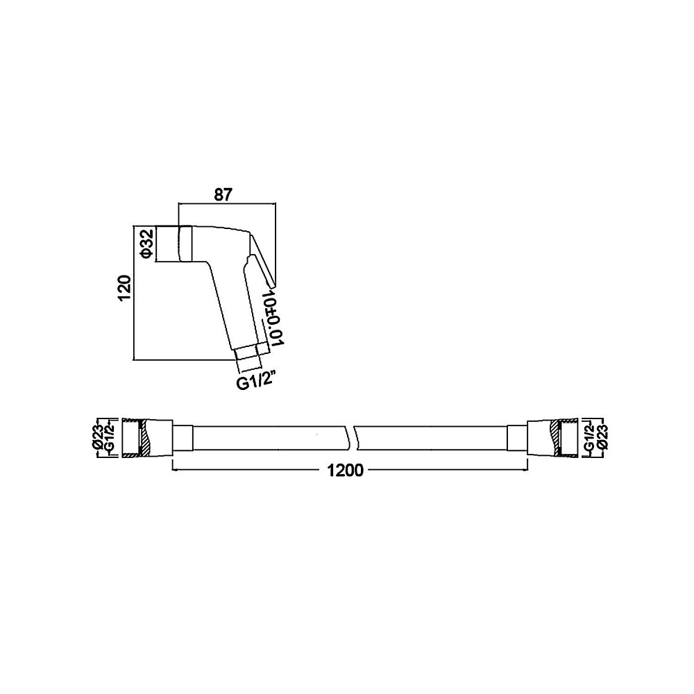 Гигиенический душ Timo SG-3052 chrome купить в интернет-магазине сантехники Sanbest