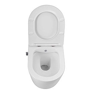 Унитаз подвесной Art&Max ZOE AM9322C1CHR/SC белый, с сиденьем микролифт, безободковый, функция биде купить в интернет-магазине Sanbest