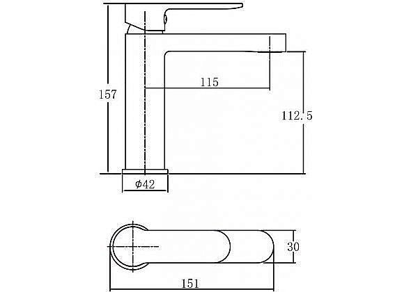 Смеситель для раковины Aquanet Passion AF300-10С купить в интернет-магазине сантехники Sanbest