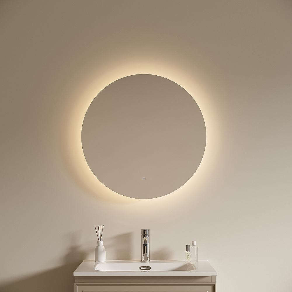 Зеркало с подсветкой Sancos Sfera 2.0 SF2.700 70х70 в ванную от интернет-магазине сантехники Sanbest