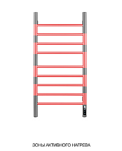 Полотенцесушитель электрический Wonzon & Woghand Bonn WW-AL409-BRG брашированное розовое золото купить в интернет-магазине сантехники Sanbest