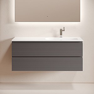 Тумба с раковиной Sancos Folk FL120GS 120 Grey soft для ванной в интернет-магазине Sanbest