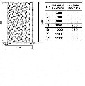 Зеркало Aquanet Форли 60х85 в ванную от интернет-магазине сантехники Sanbest