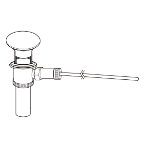 Донный клапан Toto TA HM917MTVE#CMW белый матовый/хром купить в интернет-магазине сантехники Sanbest