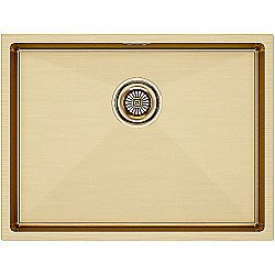Кухонная мойка Paulmark Next 58 PM215844-BG брашированное золото купить в интернет-магазине сантехники Sanbest