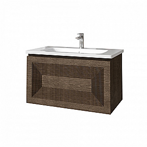 Тумба с раковиной Caprigo Modo-Quarta 100 с интегрированной ручкой, цвет на выбор для ванной в интернет-магазине Sanbest