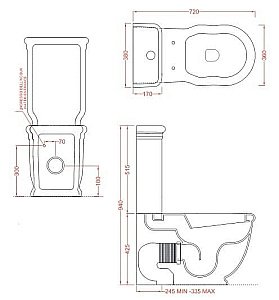 Унитаз напольный Artceram Hermitage HEV006 01 00 золото купить в интернет-магазине Sanbest
