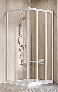 Душевой уголок Ravak Supernova ASDP3+APSS 90х80 профиль белый/стекло прозрачное купить в интернет-магазине Sanbest