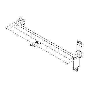 Полотенцедержатель AM.PM X-Joy A85A346422 черный матовый купить в интернет-магазине сантехники Sanbest