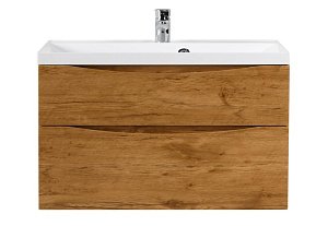 Тумба с раковиной BelBagno MARINO H60-2C-SO-RN-P 100 Rovere Nature для ванной в интернет-магазине Sanbest