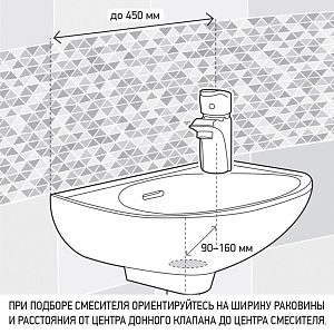 Смеситель для раковины PAINI Atomix D1CR205GKM хром купить в интернет-магазине сантехники Sanbest