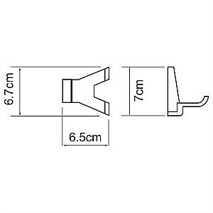 Крючок двойной WasserKRAFT Abens K-3223D купить в интернет-магазине сантехники Sanbest