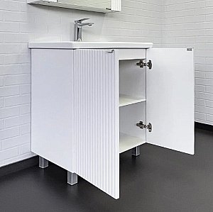 Тумба с раковиной Comforty Лима 70 00-00004892 белая для ванной в интернет-магазине Sanbest