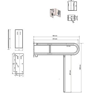 Поручень Bemeta Help 301307303N белый купить в интернет-магазине сантехники Sanbest