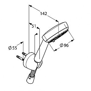 Душевая система Kludi Bozz 386310576 хром купить в интернет-магазине сантехники Sanbest