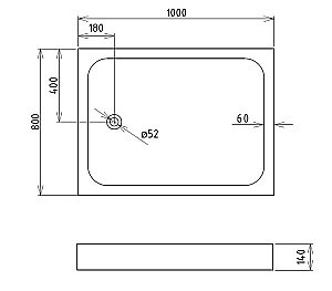 Душевой поддон Gemy ST15T 100x80 белый купить в интернет-магазине Sanbest