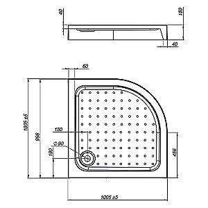 Душевой поддон Vincea VST-3AQ-1010 100x100 белый купить в интернет-магазине Sanbest