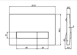 Унитаз подвесной Berges ALBIT S  безободковый, с инсталляцией, белый/кнопка белая купить в интернет-магазине Sanbest
