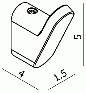 Крючок Langberger Vico 33031A купить в интернет-магазине сантехники Sanbest