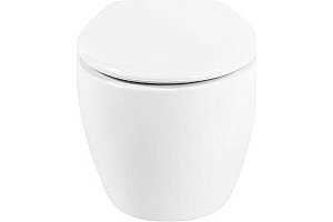 Унитаз подвесной Art&Max IMOLA AM217CHR/SC белый, с сиденьем микролифт, безободковый купить в интернет-магазине Sanbest