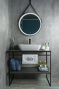 Раковина накладная Gid Geometrico 55 N9047 51184 белая купить в интернет-магазине Sanbest