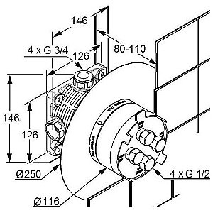 Душевая система Kludi Bozz 386585376 белая матовая купить в интернет-магазине сантехники Sanbest