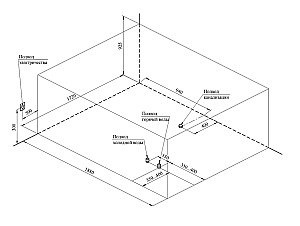 Минибассейн Радомир  Цезарь Gold 1-30-0-0-4-0501С 190х175 Серый мрамор купить в интернет-магазине Sanbest