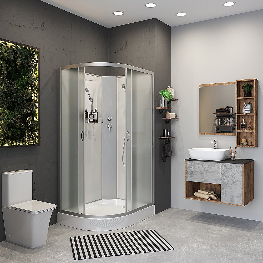 Душевая кабина Niagara Classic NG-3312-14BK 120х80 купить в интернет-магазине Sanbest