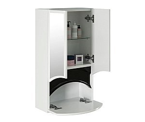 Зеркальный шкаф MIXLINE РАДУГА 528041 46 черный купить в интернет-магазине сантехники Sanbest