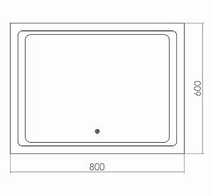 Зеркало MIXLINE Фортуна 533694 80 в ванную от интернет-магазине сантехники Sanbest