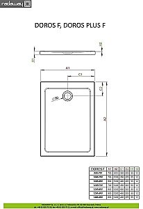 Душевой поддон Radaway Doros Plus F SDRFP1070-01 100x70 белый купить в интернет-магазине Sanbest